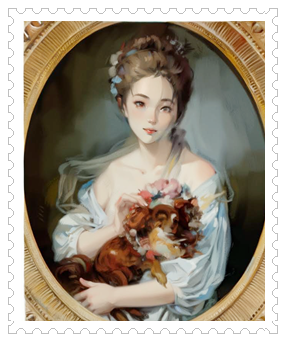 프랑스 궁중의 애완견