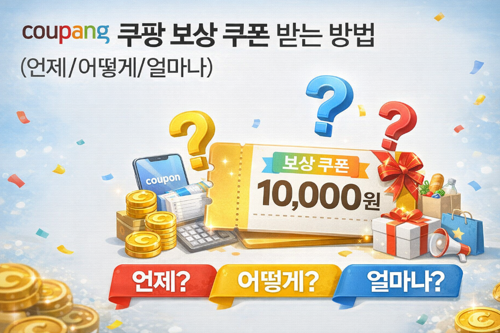 쿠팡 보상 쿠폰 놓치지 않고 100% 받는 법