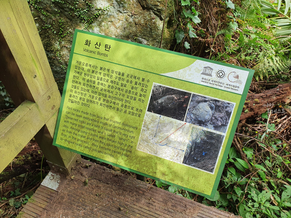 거문오름 화산탄