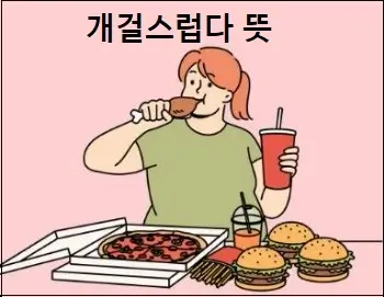 개걸스럽다 뜻