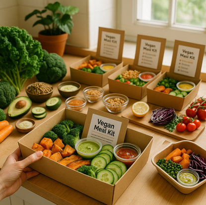 비건 밀키트 제작 및 판매 전략에 관한 아미지