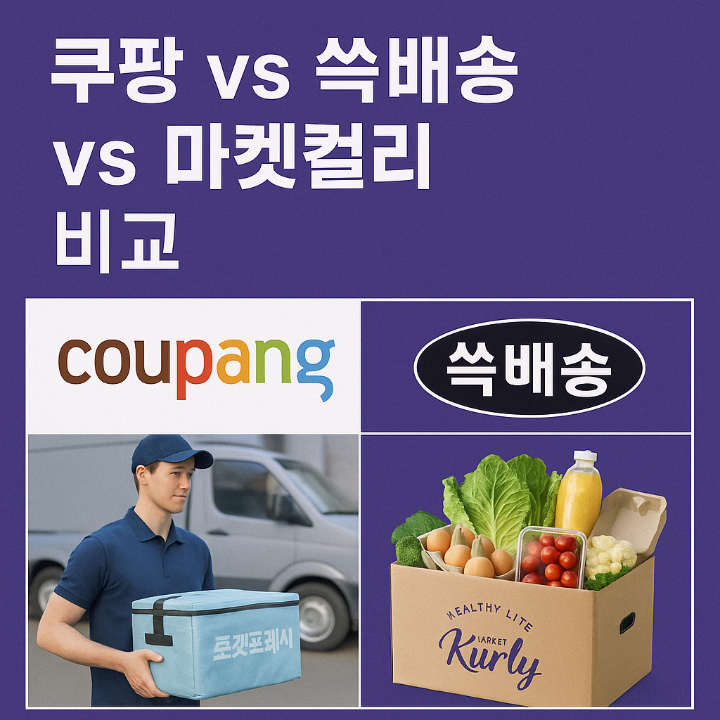 쿠팡 vs 쓱배송 vs 마켓컬리, 어디서 장보시겠어요?