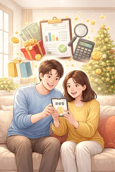 연말정산 환급금 확인 장면