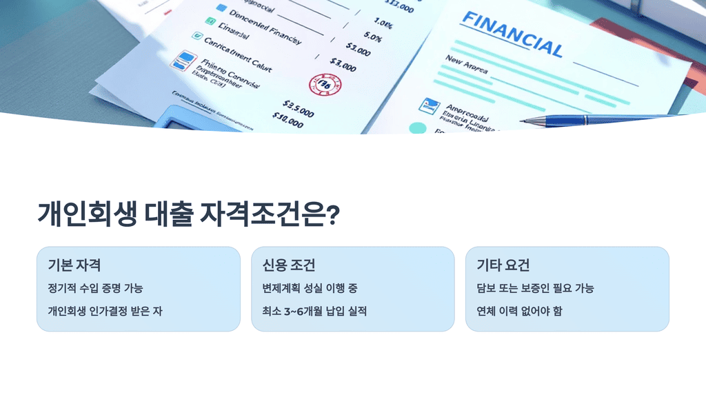 개인회생 대출 자격조건은?