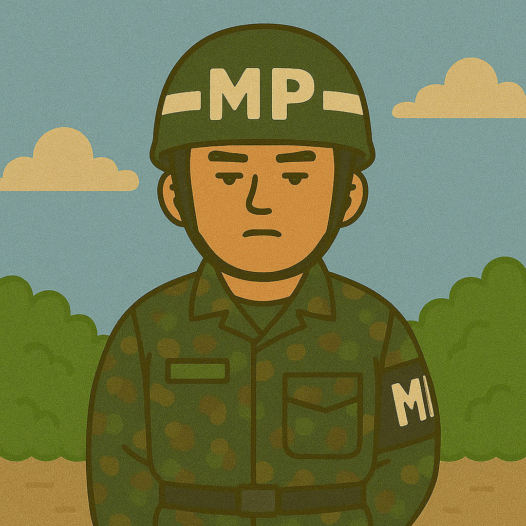 군사경찰(MP)의 모습