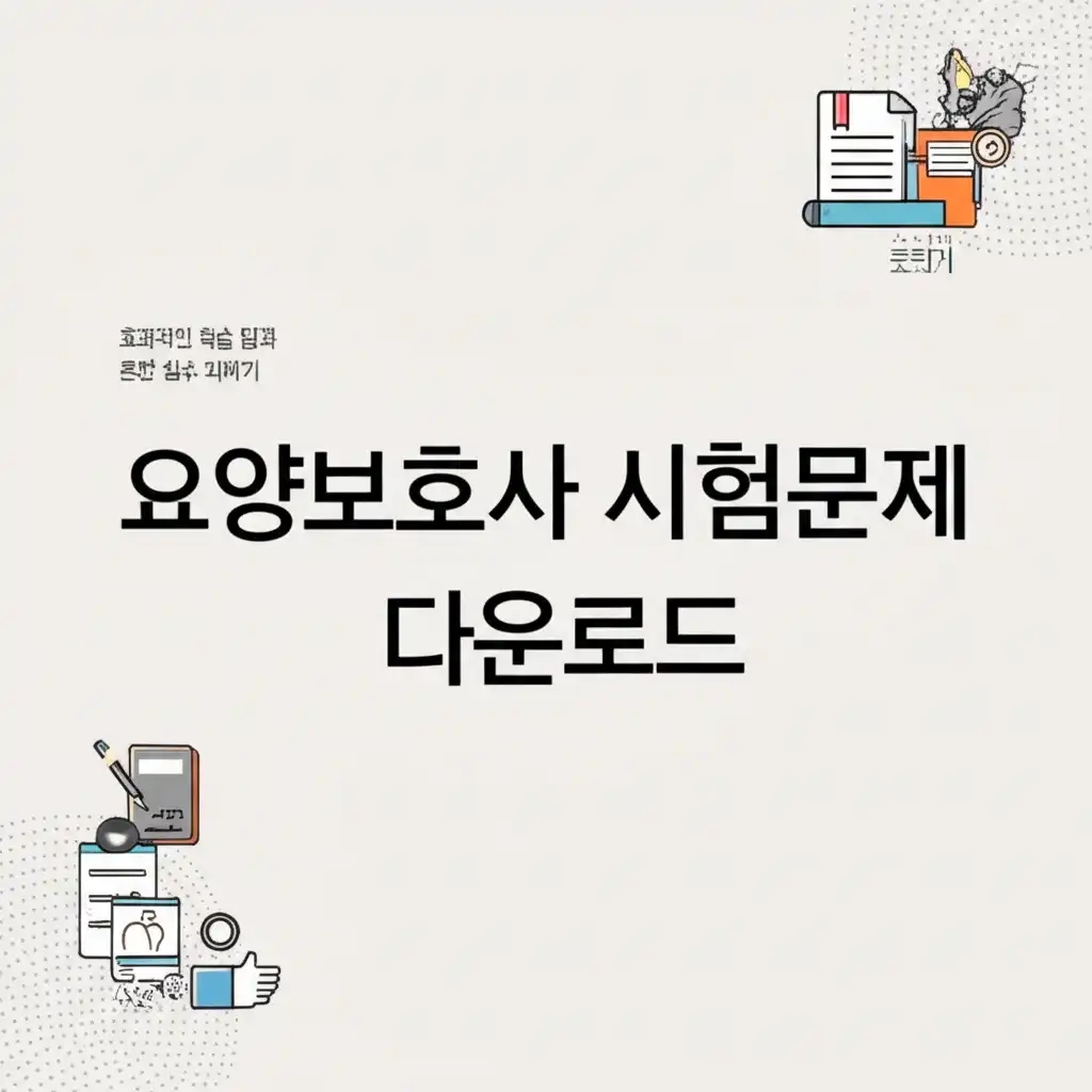 요양보호사 시험 합격을 위한 학습 팁, 오답노트 작성법 및 흔한 실수 방지 가이드 이미지