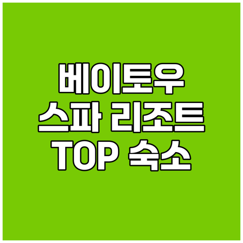 베이토우 스파 스프링 리조트 고민 해