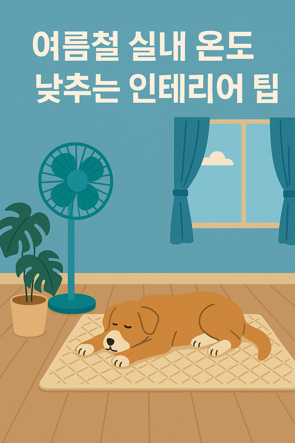 여름철 실내 온도 낮추는 인테리어 팁