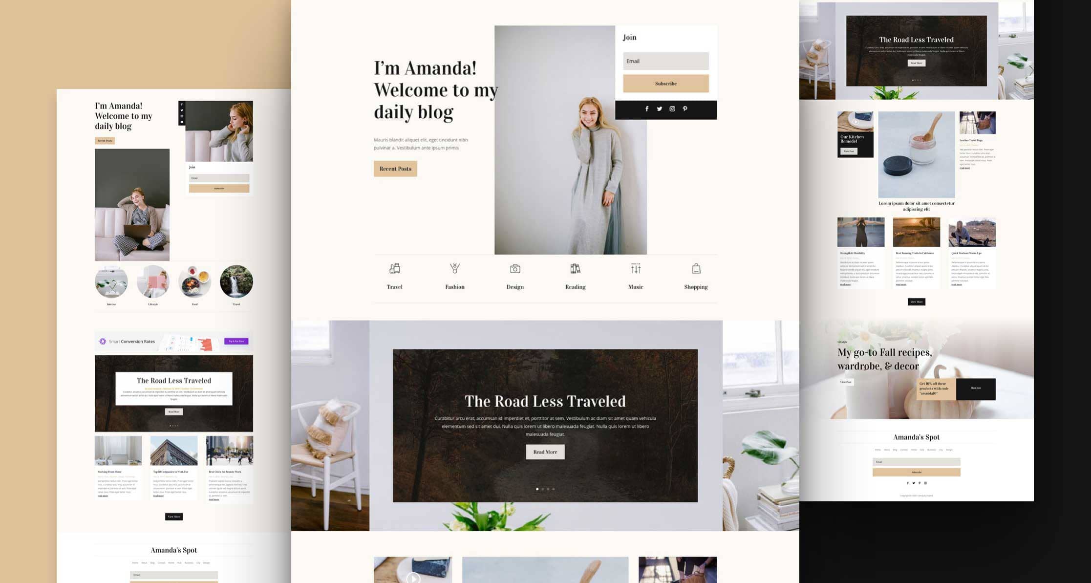 워드프레스 Divi 테마용 무료 블로거 레이아웃 팩 (Blogger Layout Pack) 공개