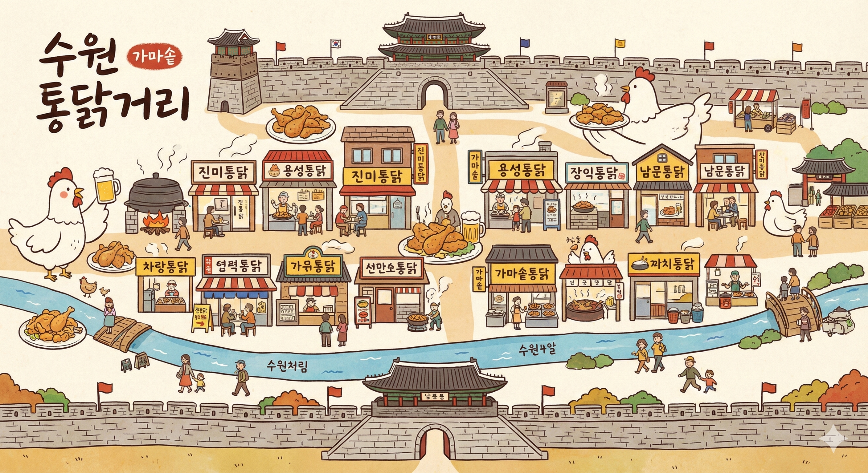 생생정보에도 나온 수원 통닭거리, 궁금하셨죠?