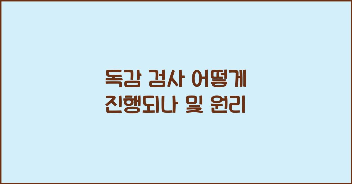 독감 검사