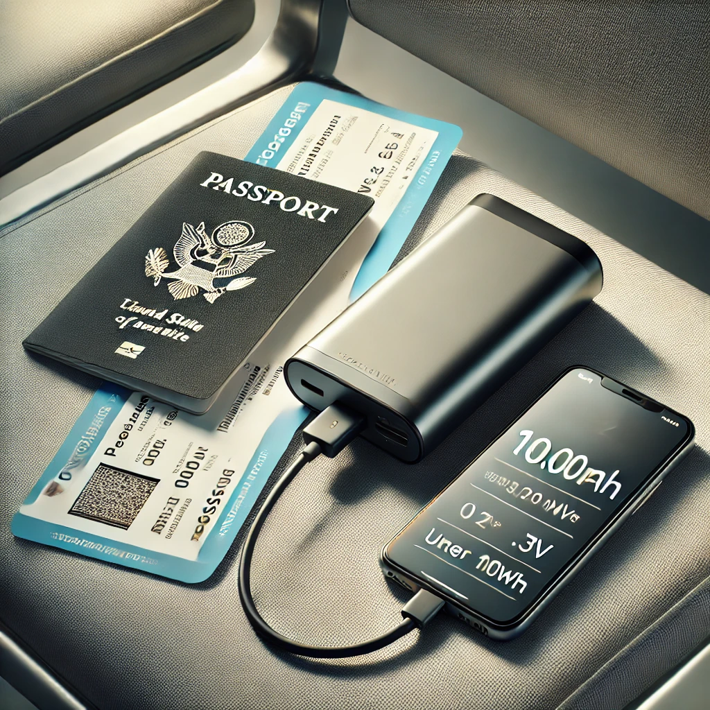 여행시 비행기 반입가능 보조배터리 규정 용량 관련 사진