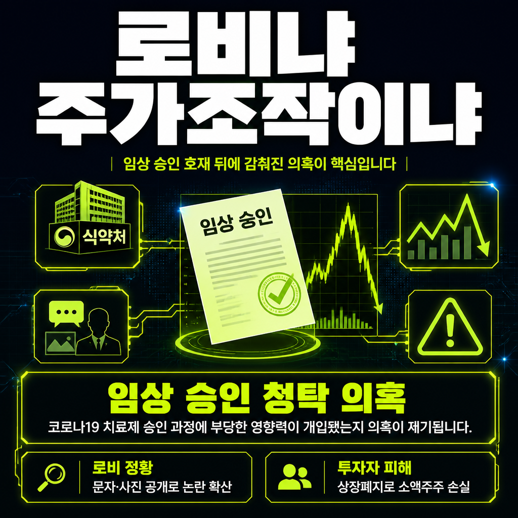 로비냐 주가조작이냐