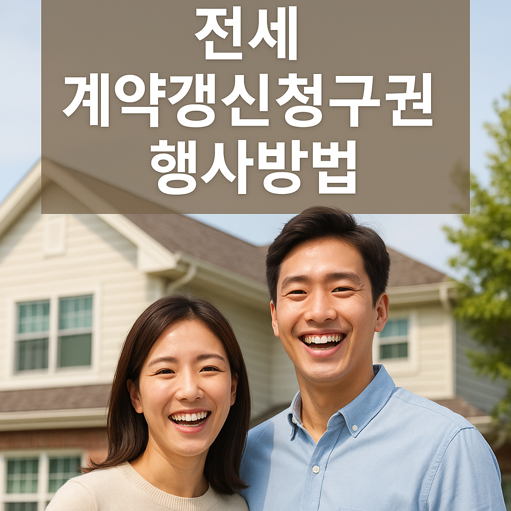 전세계약갱신청구권 행사방법