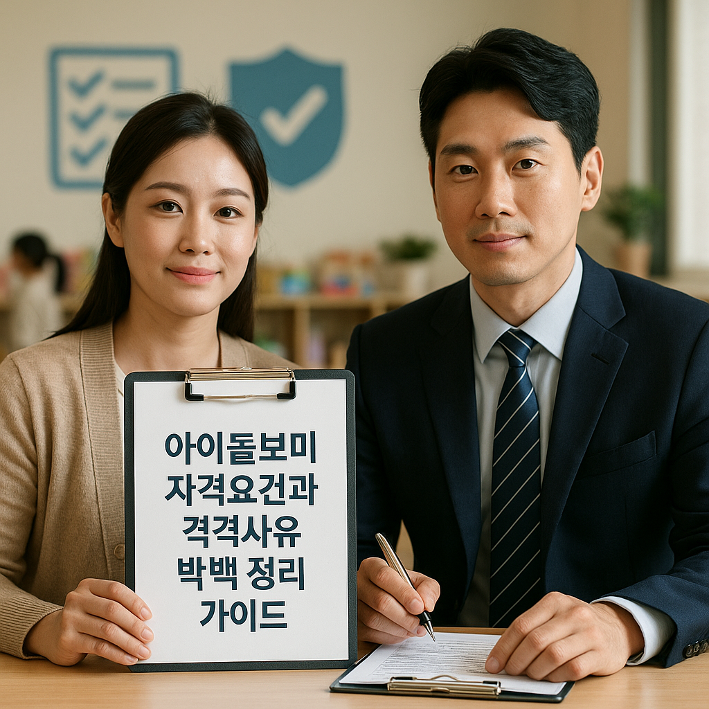 아이돌보미 자격요건과 결격사유 완벽 정리 가이드