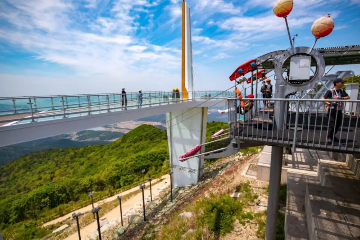 하동짚라인-첫번째구간