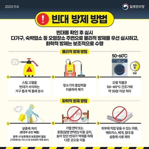 빈대 방재 방법