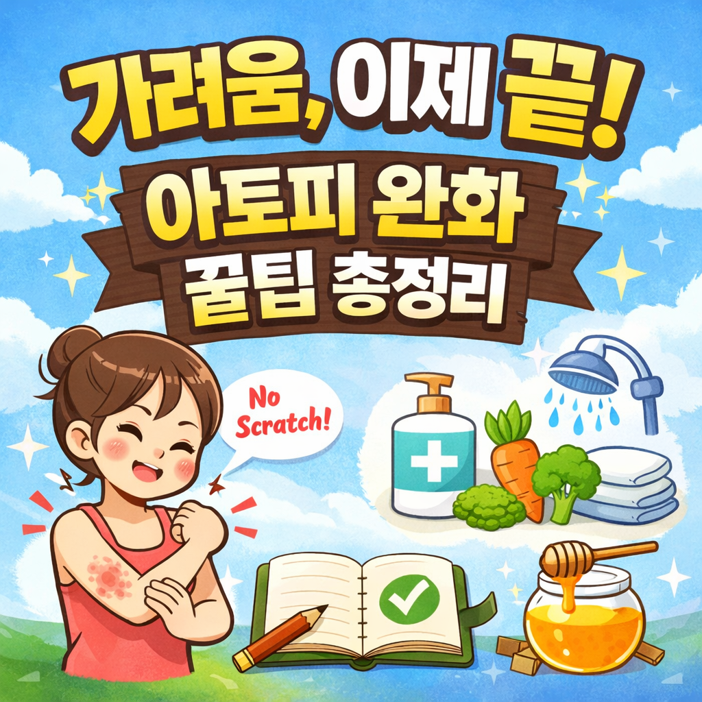 가려움, 이제 끝! 아토피 피부염 가려움증 해소 꿀팁 총정리