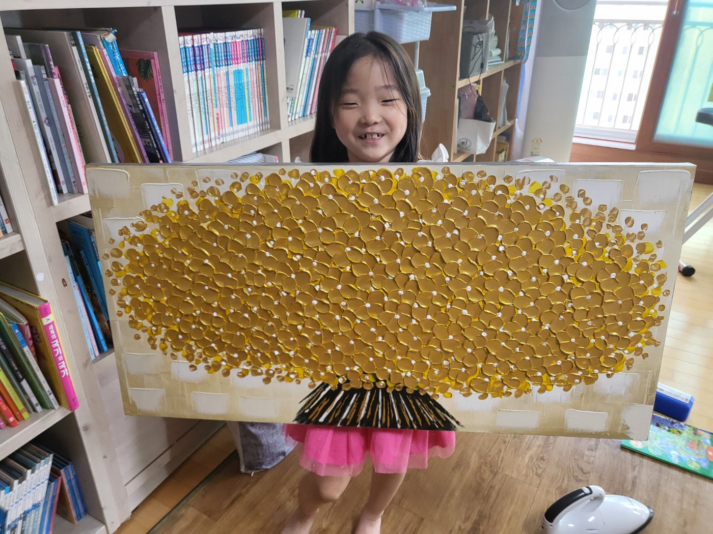 이나코리아 황금 돈나무 유화 그림 액자(돈 들어오는 그림 액자)