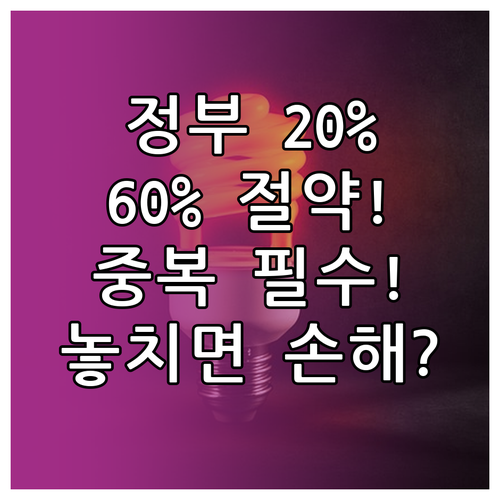 정부 20% 쿠폰과 유통사 할인 중복..