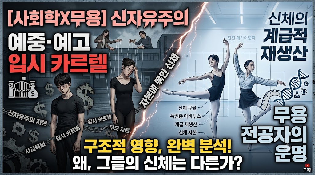 [사회학X무용] 신자유주의 자본 체제에서 예중&middot;예고 입시 카르텔이 무용 전공자 신체의 계급적 재생산에 미치는 구조적 영향