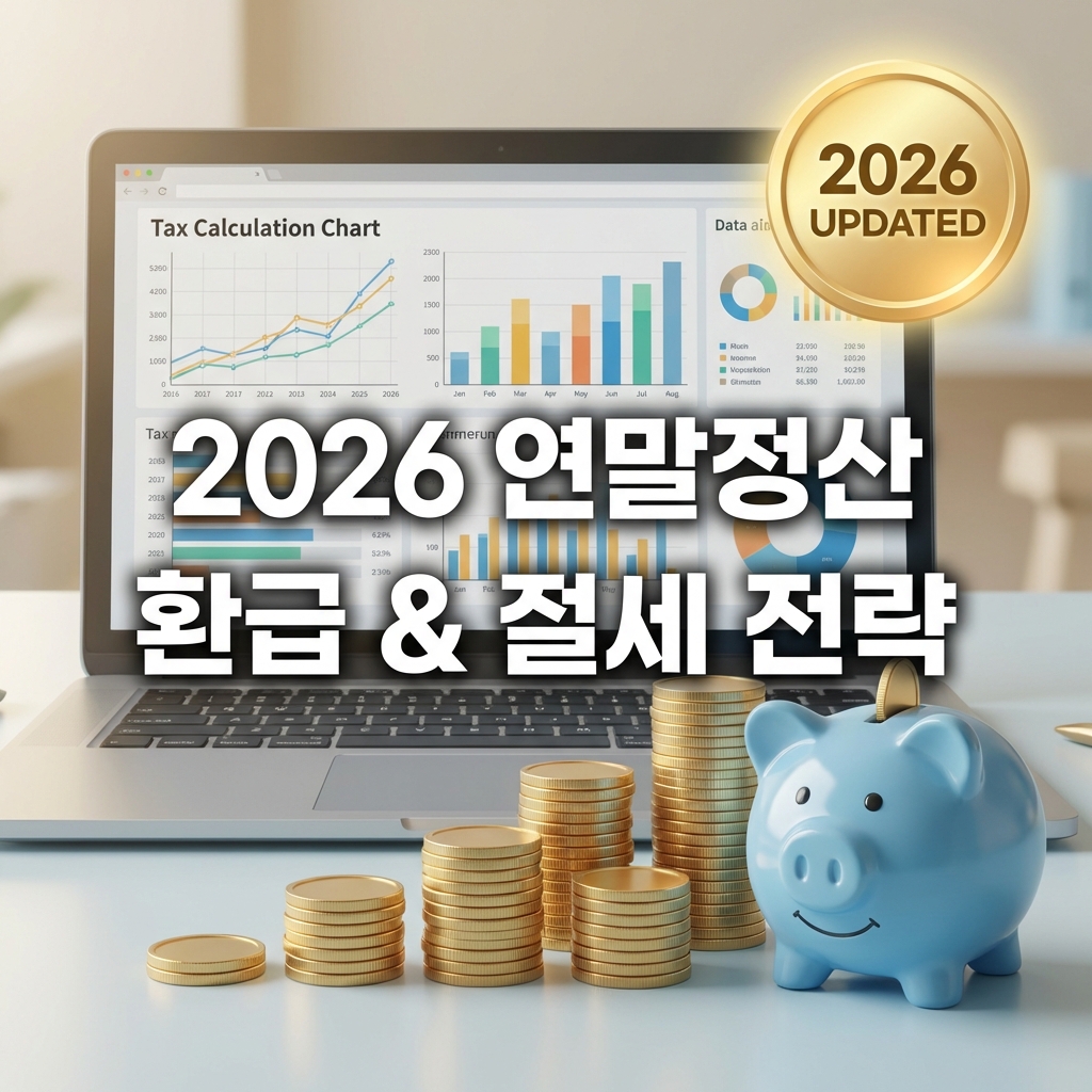 2026년 연말정산 추가 납부 원인 및 절세 전략 안내 인포그래픽. 썸네일