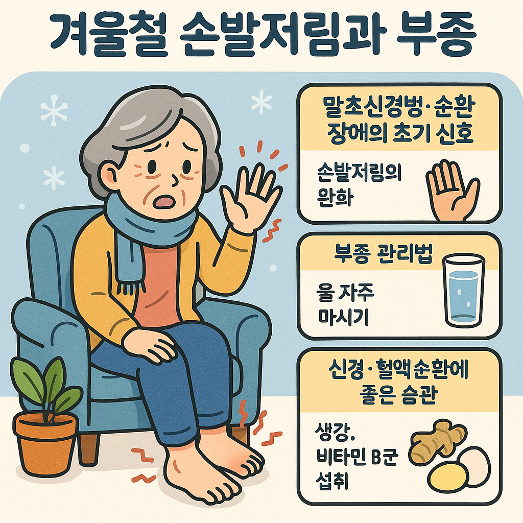 겨울철 손발저림과 부종