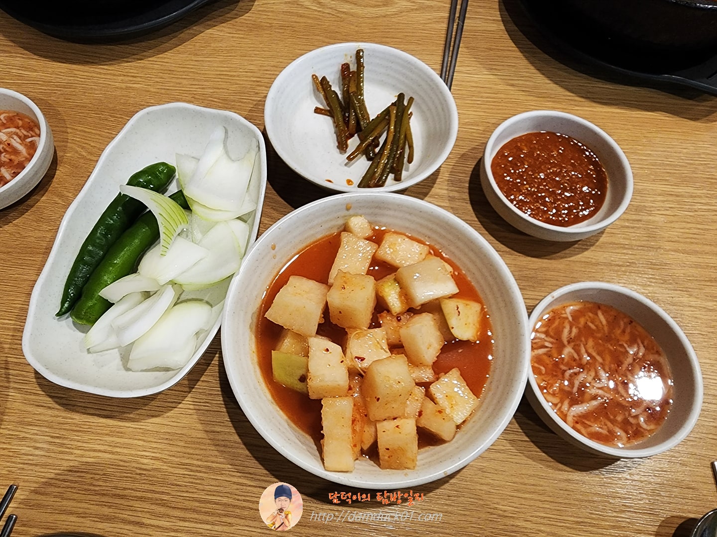 정일순대국 반찬