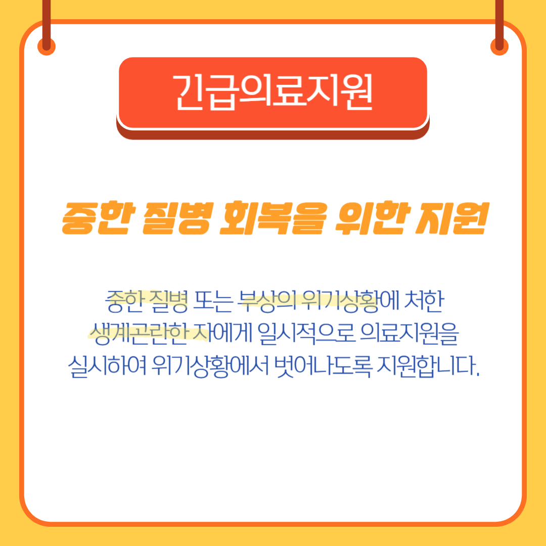 긴급의료지원 정의