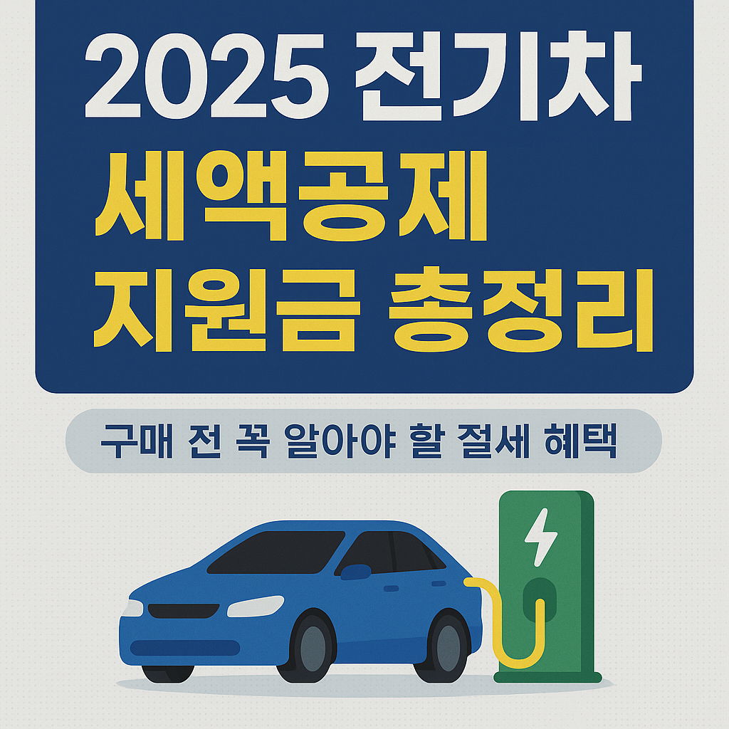 2025 전기차 세액공제 지원금 총정리|구매 전 꼭 알아야 할 절세 혜택