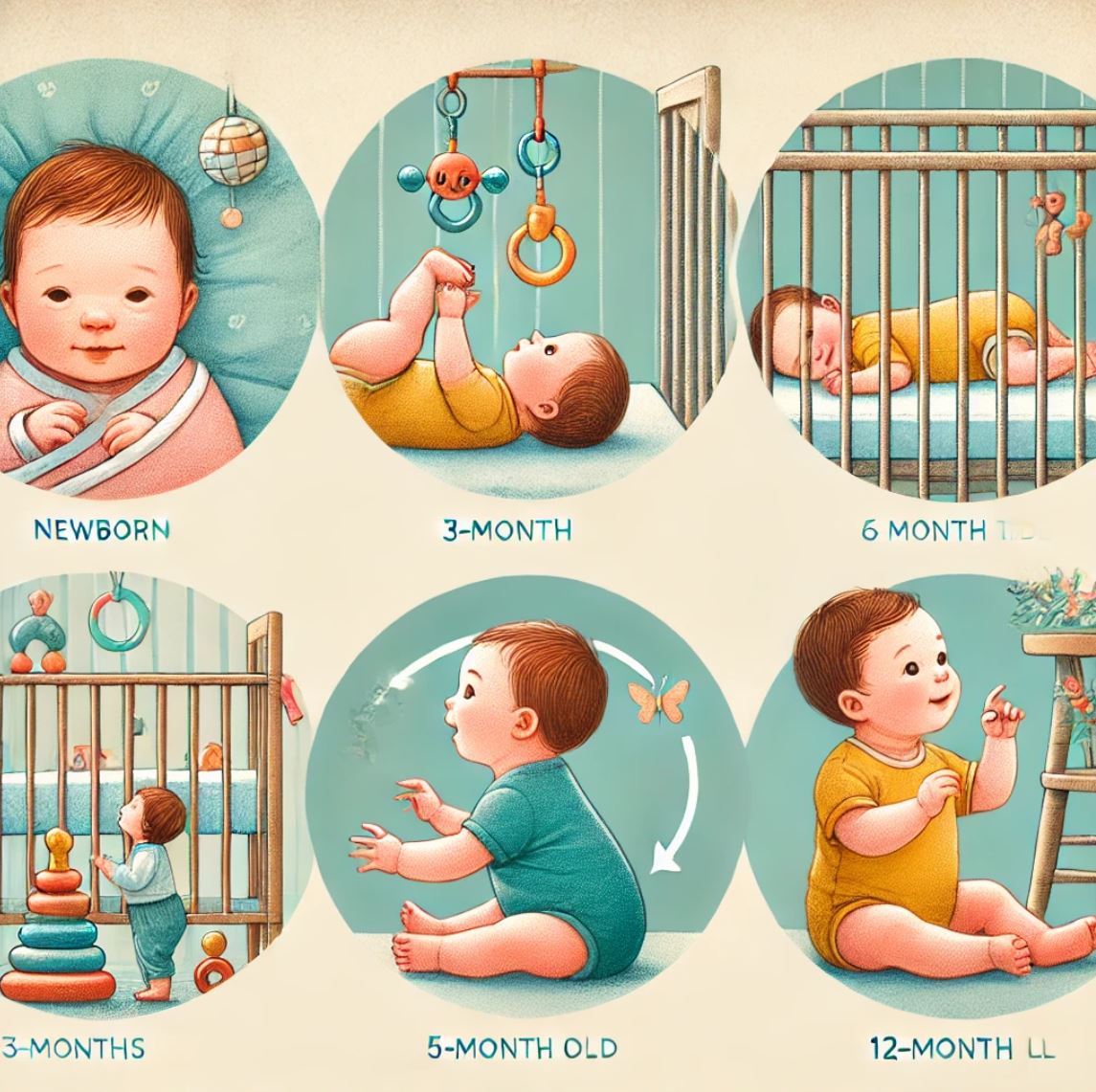 신생아 발달 과정 관련 이미지