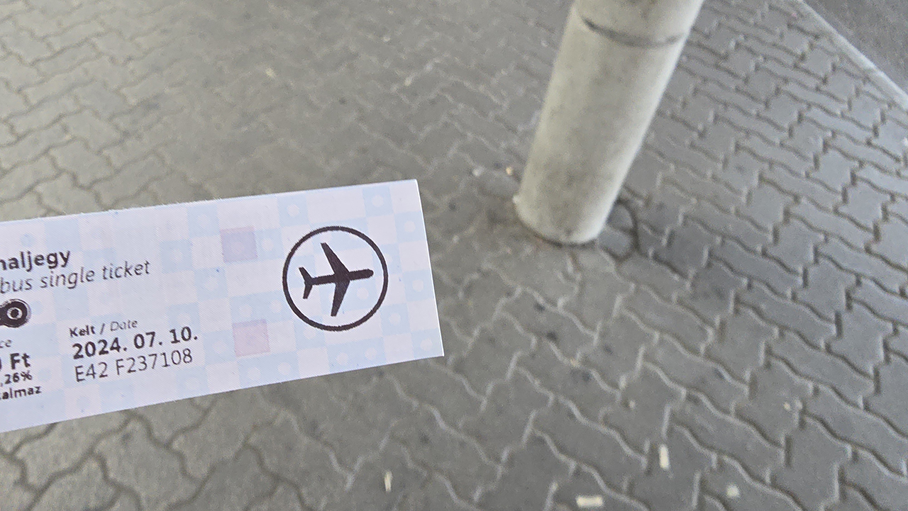 부다페스트 공항버스 티켓