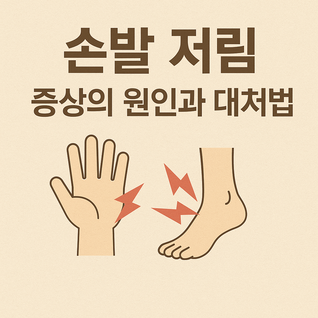 손발 저림 증상의 원인과 대처법