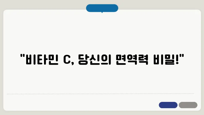 비타민 c 하루 권장량
