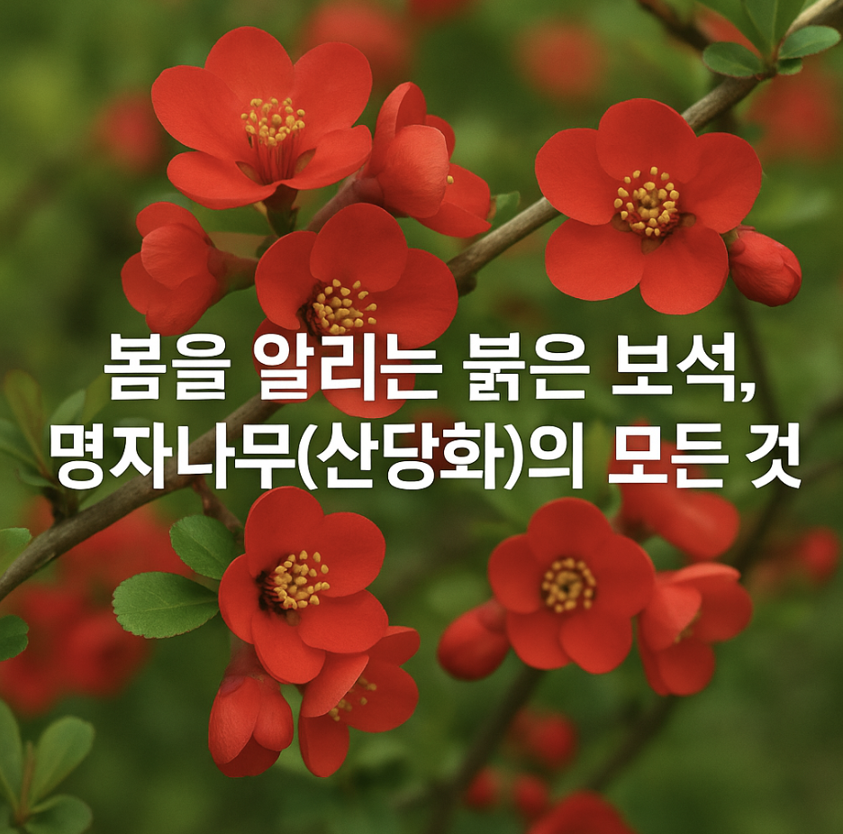 봄을 알리는 붉은 보석, 명자나무(산당화)의 모든 것