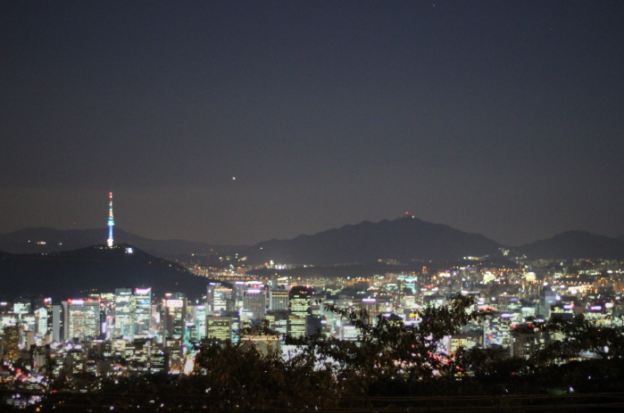 서울 야경 명소 북악팔각정