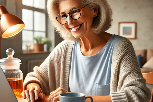 부업하는 60대 여성