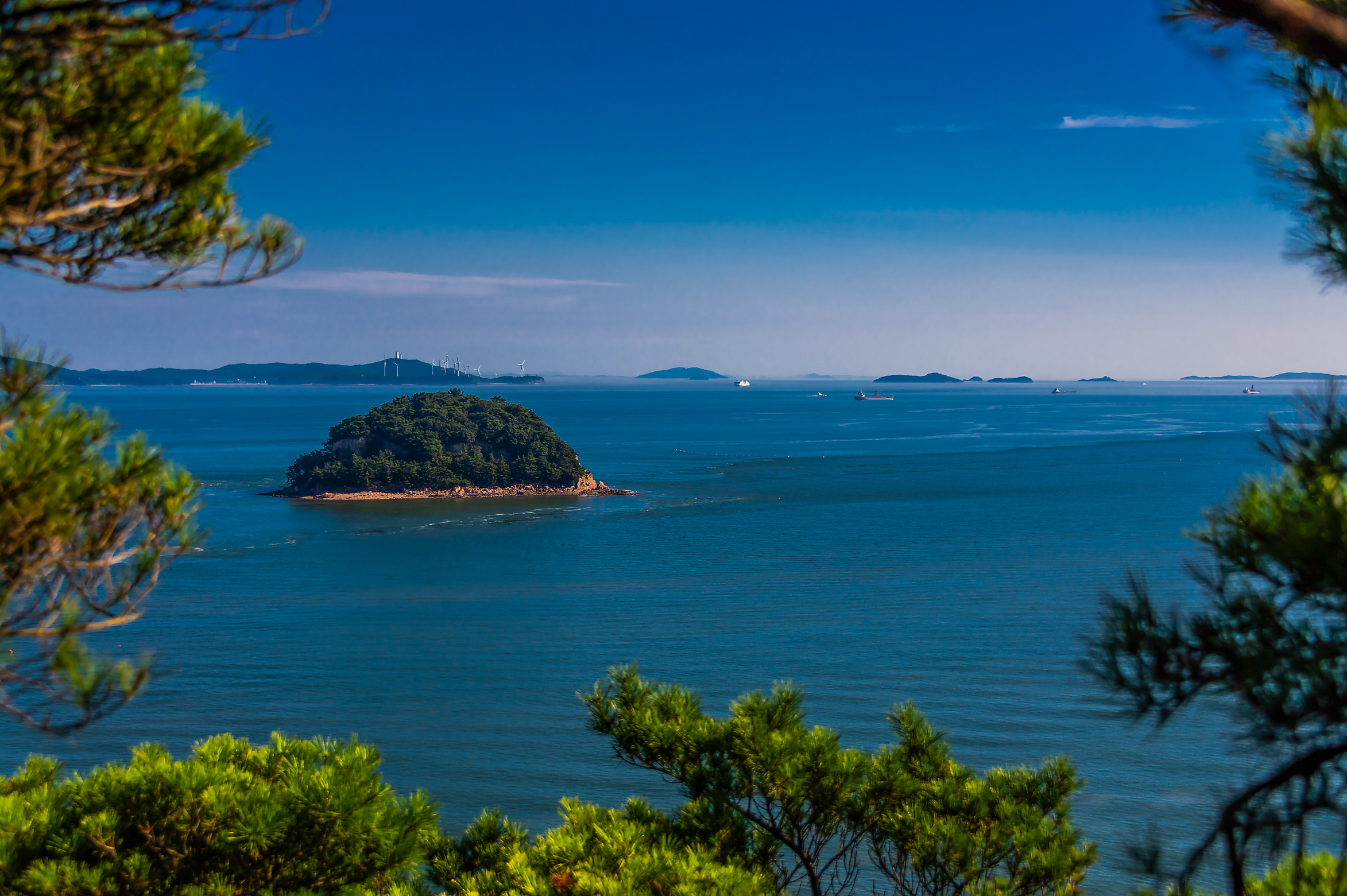 해녀도의 모습을 정상에서 바라본 모습입니다.