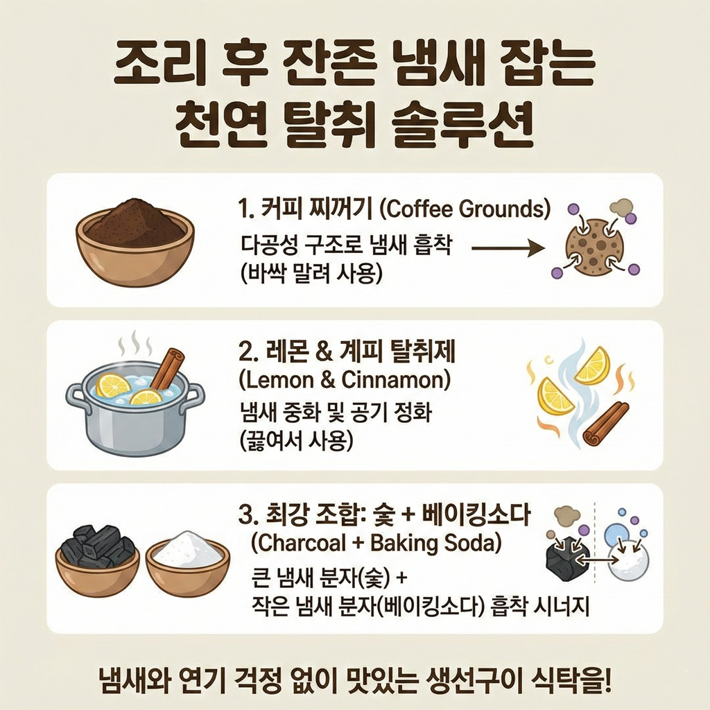 조리 후 잔존 냄새까지 잡는 천연 탈취 솔루션