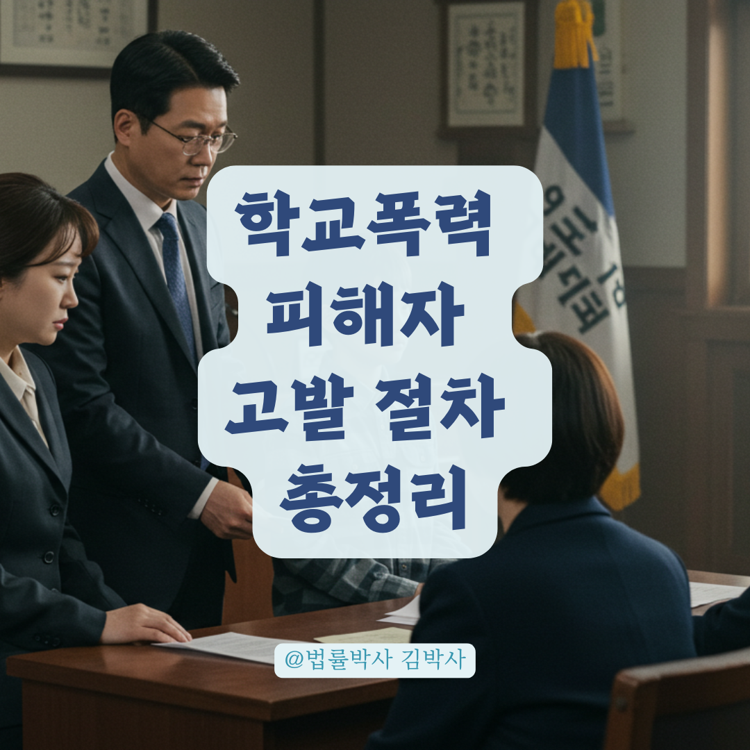 학교폭력 피해자가 형사고발하면 부모님에게 전달되는 절차 총정리.