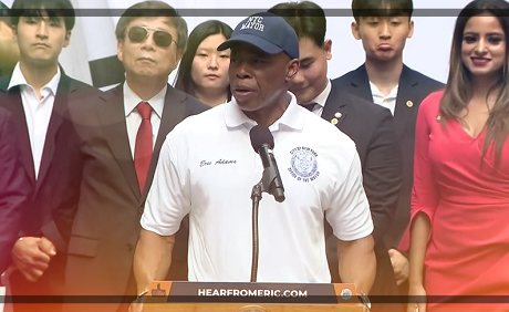 뉴욕시장 연설 사진