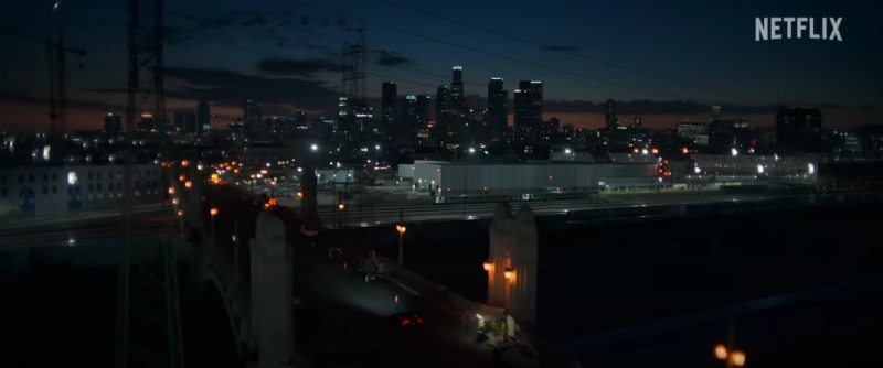 미국 로스앤젤레스 밤 야경