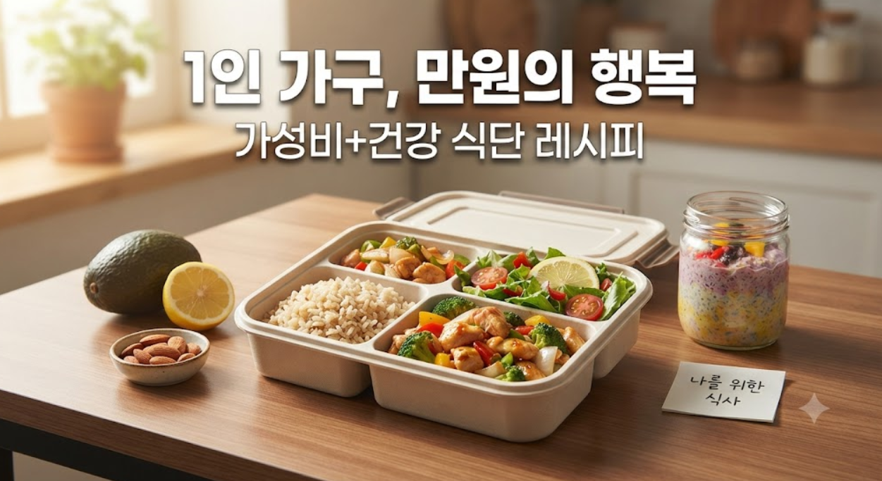 1인 가구 식단 (장보기, 밀프렙, 식비절약)