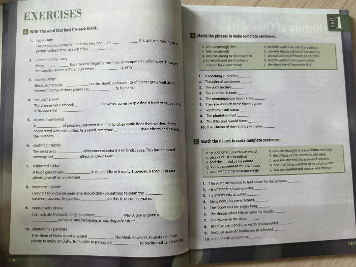 4000 Essential English Words 5권 Unit1 Exercise