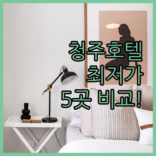 청주 호텔 5곳 가성비부터 프리미엄까..