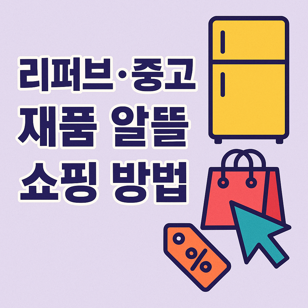 리퍼브·중고 제품 알뜰 쇼핑 방법 – 똑똑한 소비로 지갑 지키기