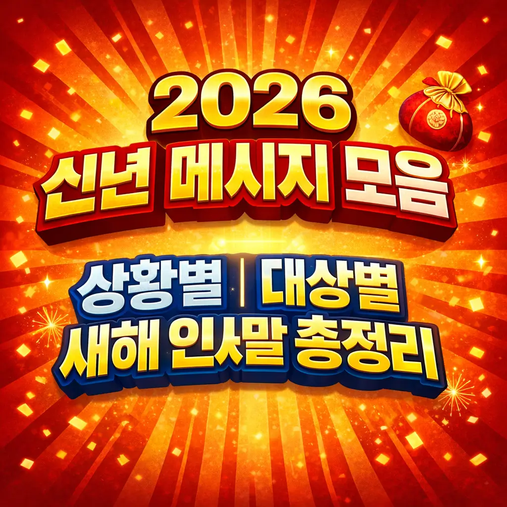 2026 신년 메시지 모음|상황별·대상별 새해 인사말 총정리