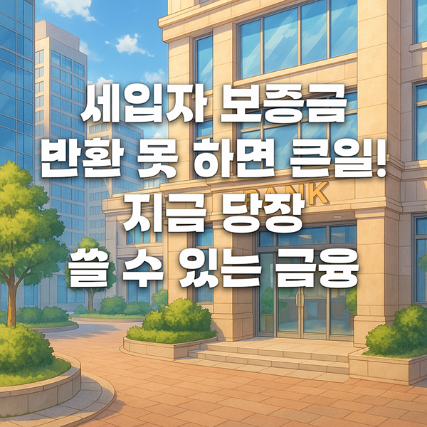 세입자 보증금 반환 못 하면 큰일! 지금 당장 쓸 수 있는 금융 방법