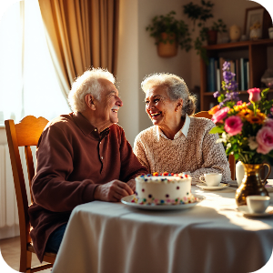 국민연금 수령 노부부 행복한 이미지