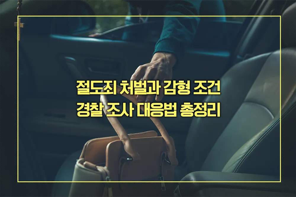절도죄 처벌과 감형 조건 경찰 조사 대응법